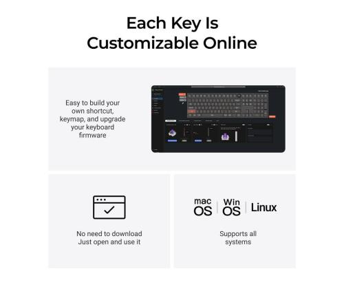 NÄPPÄIMISTÖ WRL Q6 HE RGB/SHELL VALKOINEN Q6H-P1 KEYCHRO