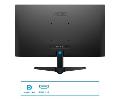 LCD-monitori AOC 23.8 " 1920 x 1080 pikseliä Full HD Native kuvasuhde 16:9 LED Flat 24B36X LED 24B36X
