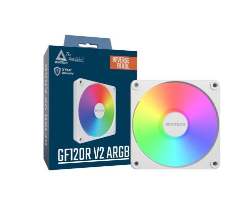 KOTELOTUULETIN 120MM/GF120R V2 ARGB PWM (W) MONTECH