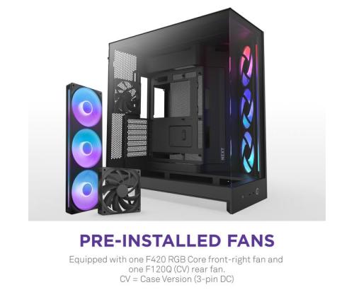 Kotelo NZXT ATX/micro ATX/Mini-ITX/EATX Musta Midi Tower PC CM-H92FB-R1