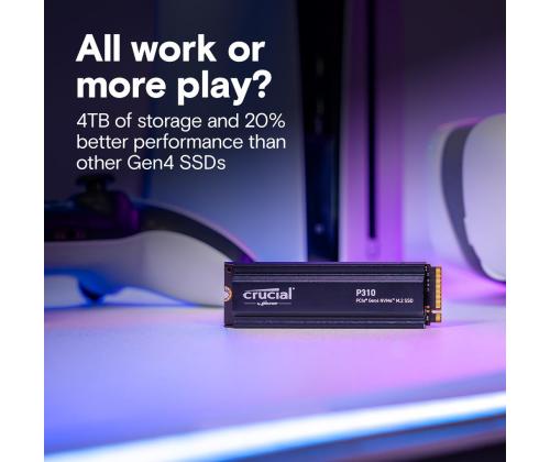 SSD PCIE G4 M.2 NVME 4TB W/HS/P310 CT4000P310SSD5 RATKAISEVA