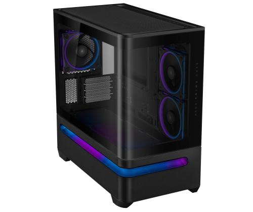 Kotelo ASUS micro ATX/Mini-ITX Musta Midi Tower PC Prime AP202 ARGB PRIMEAP202TG PRIMEAP202TG