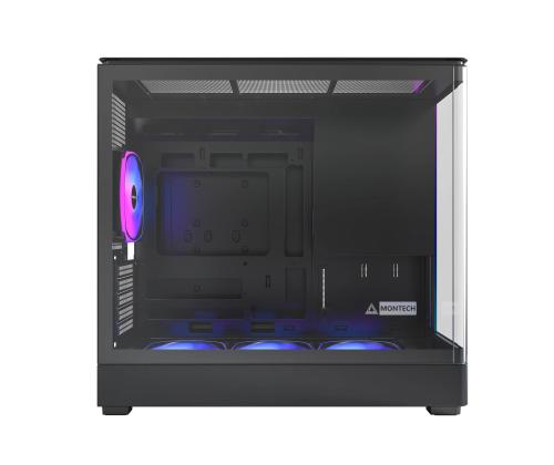 Kotelo MONTECH micro ATX/Mini-ITX musta Midi-torni PC KING 15 PRO KING15PRO(B)