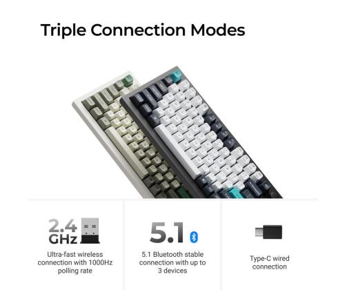 NÄPPÄIMISTÖ WRL Q1 MAX RGB/CARBON MUSTA Q1M-M4 KEYCHRO