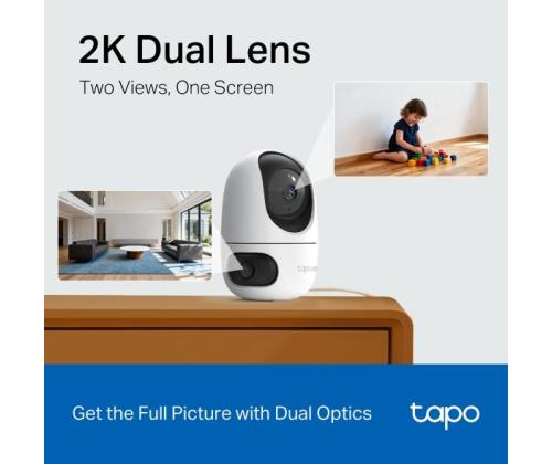 WRL-KAMERAN PANOROINTI/KALLISTUS/KAKSOISKAMERA TAPO C245D TP-LINKKI