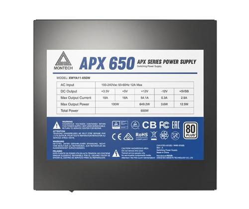 Virtalähde MONTECH APX 650W 650W APX650