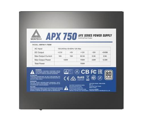 Virtalähde MONTECH APX 750W 750W APX750