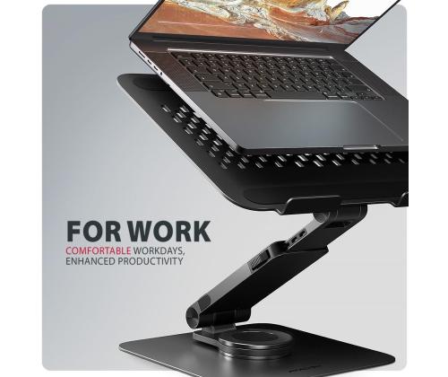 NB ACC STAND 10-17" ROTATING/ALUMI STND-LRB AXAGO