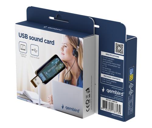 ÄÄNIKORTTI USB EXT. VIRTUS/SC-USB-02 GEMBIRD