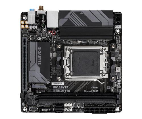 Emolevy GIGABYTE AMD B650 Socket AM5 mini ITX RAM DDR5-SDRAM 2xSlots Wi-Fi Kyllä Bluetooth Kyllä..