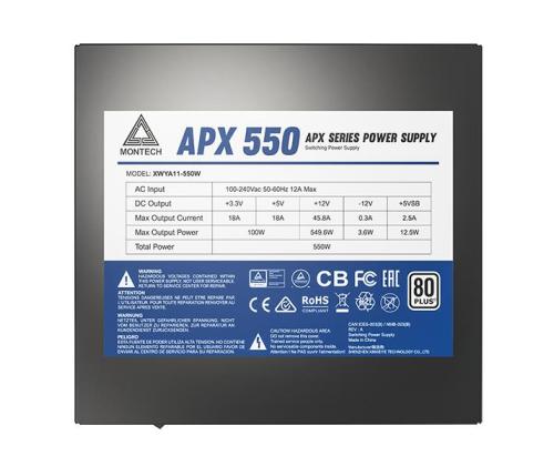 Virtalähde MONTECH APX 550W 550W APX550 APX550