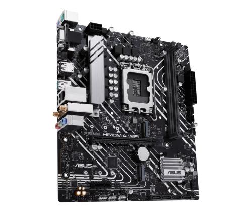 Emolevy ASUS Intel H610 LGA 1700 micro ATX RAM DDR5-SDRAM 2xSlots Wi-Fi Kyllä Bluetooth Kyllä..