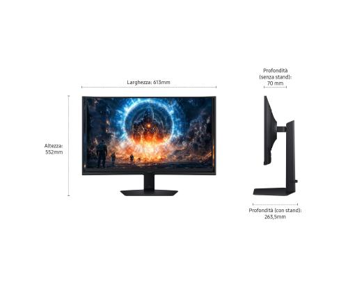 LCD-monitori SAMSUNG 27 " 2560 x 1440 pikseliä Quad HD Native kuvasuhde 16:9 LCD Flat LS27FG602EUXEN
