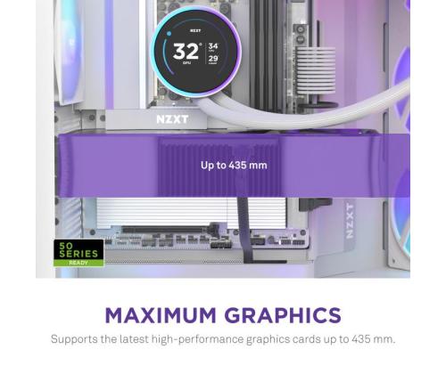 Kotelo NZXT ATX/micro ATX/Mini-ITX/EATX Valkoinen Midi Tower PC CM-H92FW-R1