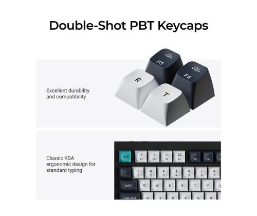 NÄPPÄIMISTÖ WRL Q3 MAX RGB/CARBON BLACK Q3M-M4 KEYCHRO