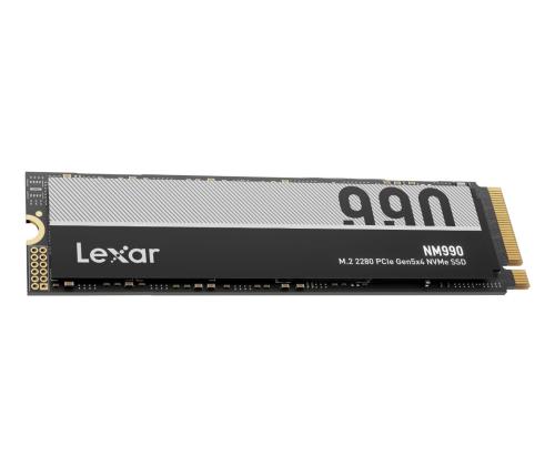 SSD LEXAR NM990 2TB M.2 NVMe Kirjoitusnopeus 10000 Mt/s Lukunopeus 14000 Mt/s 2.45mm TBW..