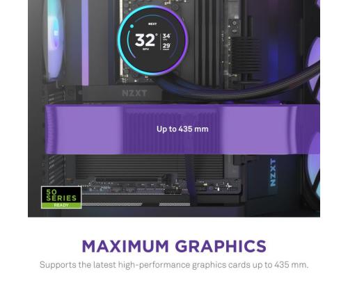 Kotelo NZXT ATX/micro ATX/Mini-ITX/EATX Musta Midi Tower PC CM-H92FB-R1