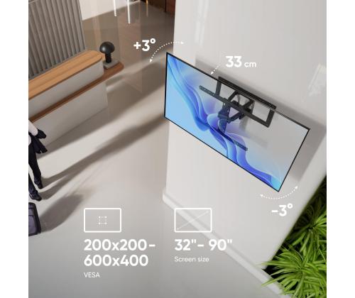 TV SET ACC WALL MOUNT /32-90"/MUSTA SM6-B ONKRON