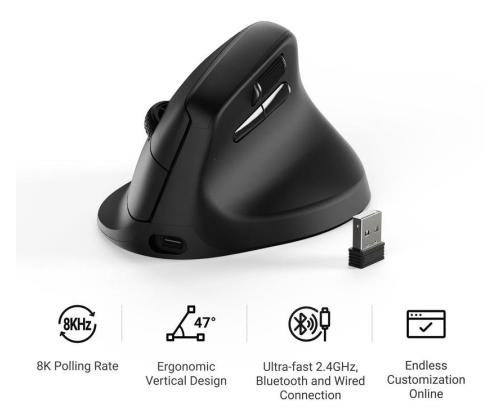 HIIRI USB OPTINEN WRL M5/MUSTA M5-A23 KEYYCHRON