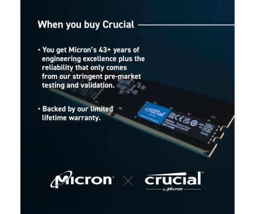 MUISTI DIMM 64GB DDR5-5600/KIT2 CT2K32G56C46U5 RATKAISEVA