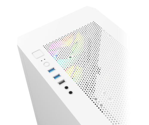 Kotelo MONTECH AIR 100 ARGB MidiTower Ei sisälly MicroATX MiniITX Väri Valkoinen AIR100ARGB(W)