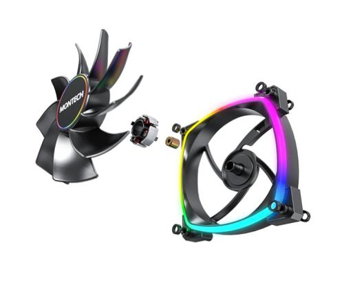 KOTELOTUULETIN 140MM/RX140 PWM MUSTA MONTECH