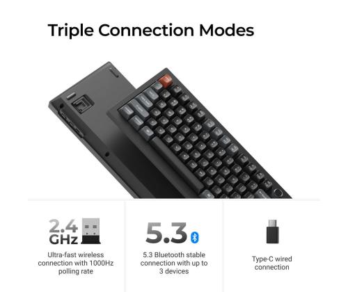 NÄPPÄIMISTÖ WRL V6 ULTRA/MUSTA V6U-D1 KEYCHRONI