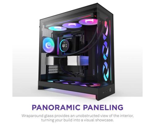 Kotelo NZXT ATX/micro ATX/Mini-ITX/EATX Musta Midi Tower PC CM-H92FB-R1