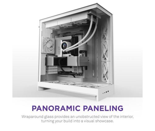 Kotelo NZXT ATX/micro ATX/Mini-ITX/EATX Valkoinen Midi Tower PC CM-H92FW-01