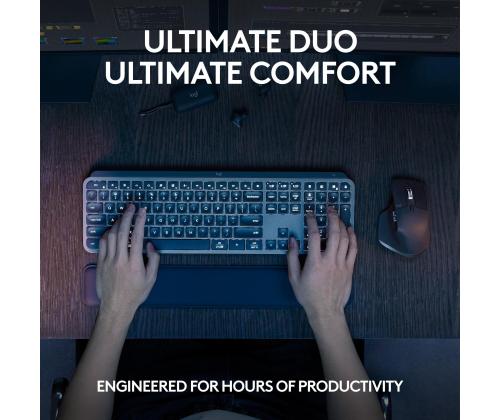 NÄPPÄIMISTÖ + HIIRI COMBO MXKEYS S/MUSTA 920-011614 LOGITECH