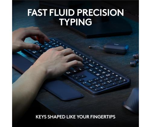 NÄPPÄIMISTÖ + HIIRI COMBO MXKEYS S/MUSTA 920-011614 LOGITECH