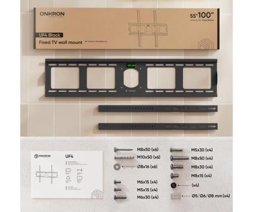 TV-sarja ACC WALL MOUNT/55-100"/MUSTA UF4-B ONKRON
