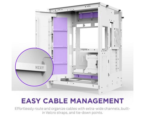 Kotelo NZXT ATX/micro ATX/Mini-ITX/EATX Valkoinen Midi Tower PC CM-H92FW-R1