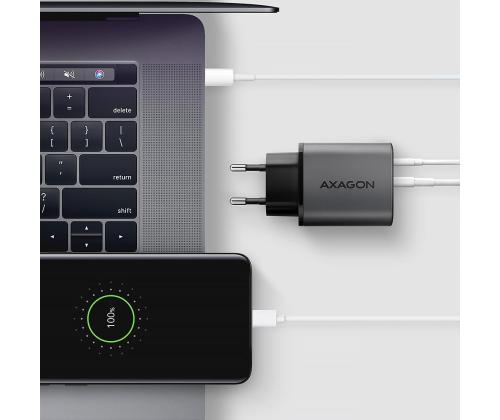 MOBIILI LATURI SEINÄ USB 67W/GAN 2PORT ACU-PQ67 AXAGON