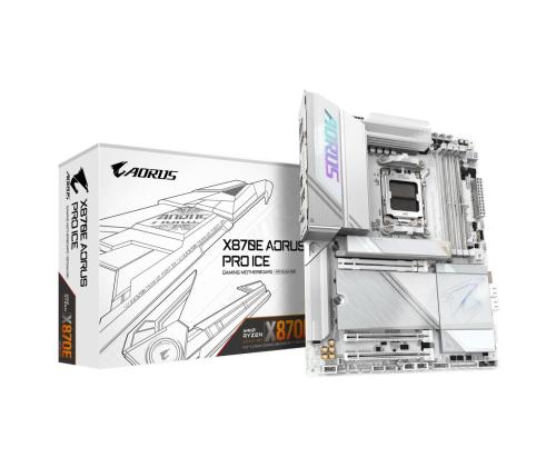 Emolevy GIGABYTE AMD X870E SAM5 ATX Muisti DDR5 Muistipaikat 4 X870EAORUSPROICE1.1