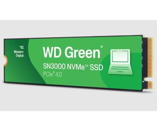 SSD WESTERN DIGITAL Green 1TB M.2 PCIe Gen4 NVMe Kirjoitusnopeus 4200 Mt/s Lukunopeus 5000 Mt/s...