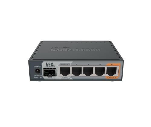 NET REITITIN 10/100/1000M 5PORT/HEX S RB760IGS MIKROTIK