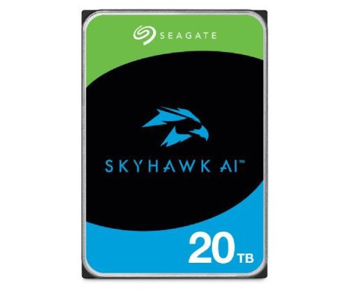 Kiintolevy SEAGATE SkyHawk AI 20TB 256 MB 7200 rpm Levyt/pää 10/20 3,5" ST20000VE003
