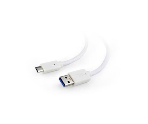 KAAPELI USB-C -USB3 1M WHITE/CCP-USB3-AMCM-1M-W GEMBIRD