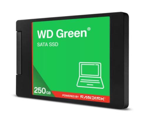SSD WESTERN DIGITAL Vihreä 250GB 3D NAND Lukunopeus 545 Mt/s 2.5" MTBF 2000000 tuntia...