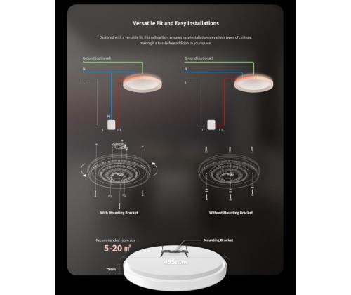 Älykäs hehkulamppu AQARA T1M ZigBee Valkoinen CL-L02D