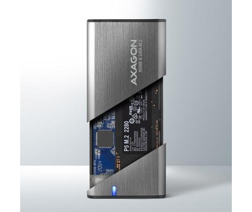 SSD ACC KOTELO M.2 NVME/SATA USB-C EEM2-SG2 AXAGON