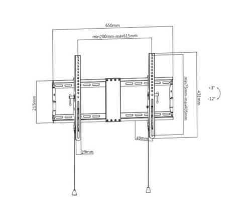 TV-sarja ACC WALL MOUNT 37-80"/WM-80T-01 GEMBIRD GEMBIRD