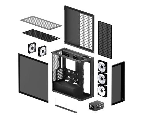 Kotelo ARCTIC EATX Musta Midi Tower PC ACPCC00015A