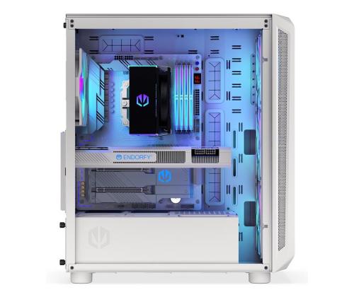 Kotelo ENDORFY ATX/micro ATX/Mini-ITX Valkoinen Midi Tower PC EY2A018