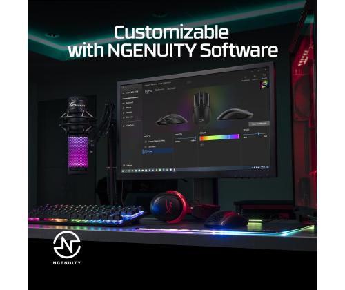 HIIRI USB OPTINEN WRL/PULSEFIRE HASTE 2 MUSTA HYPERX