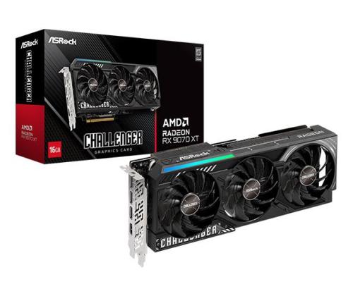 Näytönohjain ASROCK AMD Radeon RX 9070 XT 16 GB GDDR6 256 bit PCI Express x16 5.0 Active..
