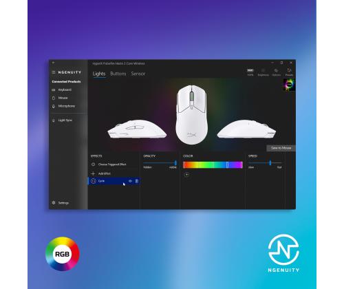 HIIRI USB OPTINEN HYPERX PF/HAS2 WL WHT 8R2E7AA HYPERX HYPERX