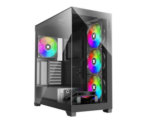 Kotelo XILENCE ATX/micro ATX/Mini-ITX Musta Midi Tower PC X818.ARGB X818.ARGB