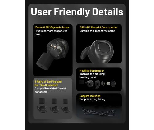 KUULOKE BLUETOOTH/NE20 CLASSIC MUSTA NITECORE